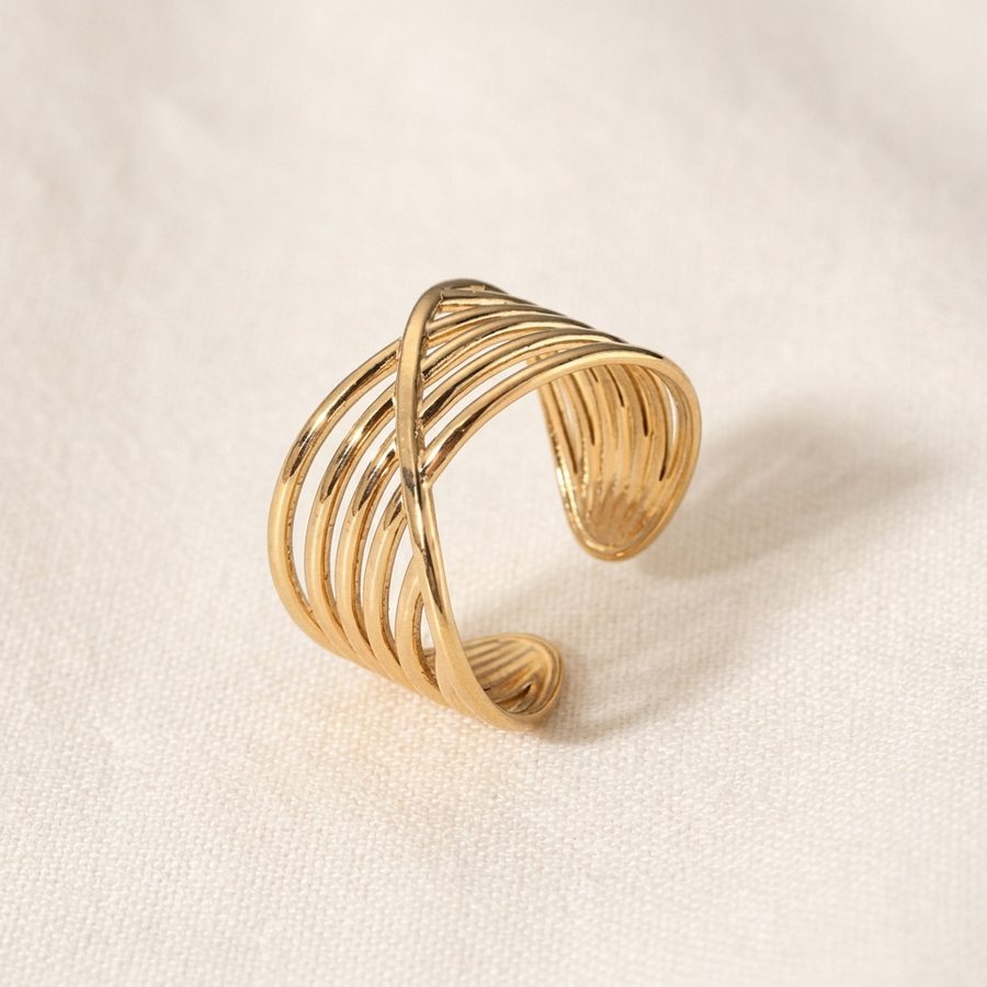 Crossover ring flat lay