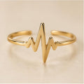 Heartbeat adjustable ring front view