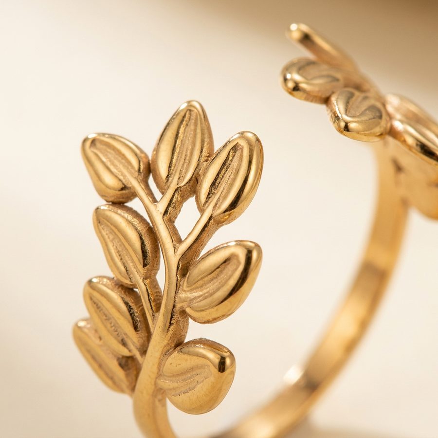 Close-up of olive leaf detail