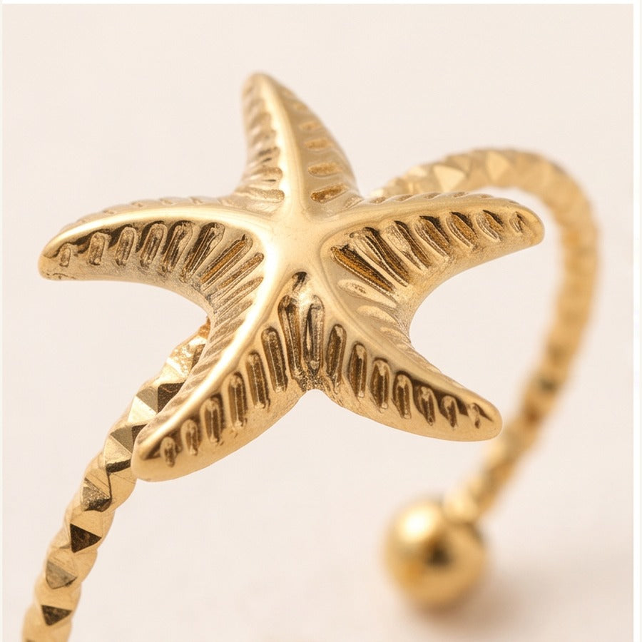 Starfish Adjustable Ring