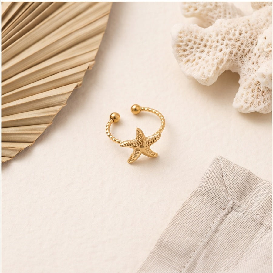 Starfish Adjustable Ring