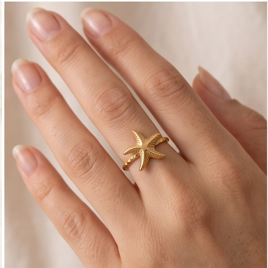 Starfish Adjustable Ring