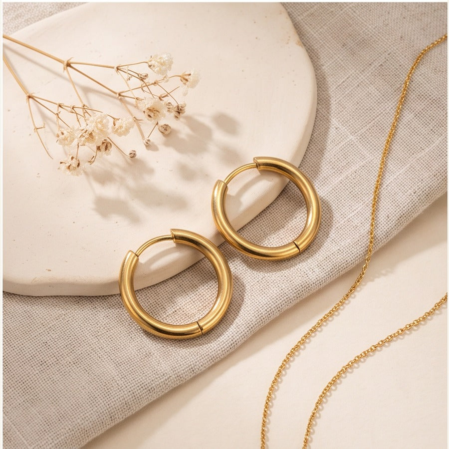 Classic Gold Hoop Earrings