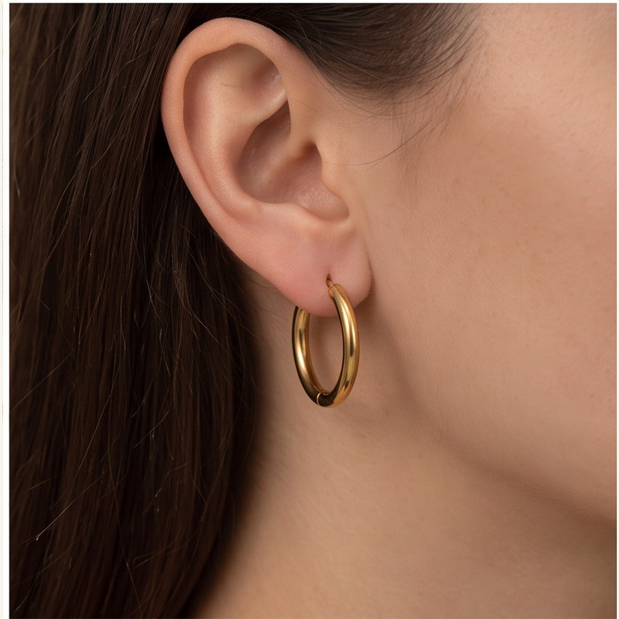 Classic Gold Hoop Earrings