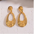 Textured Teardrop Earrings