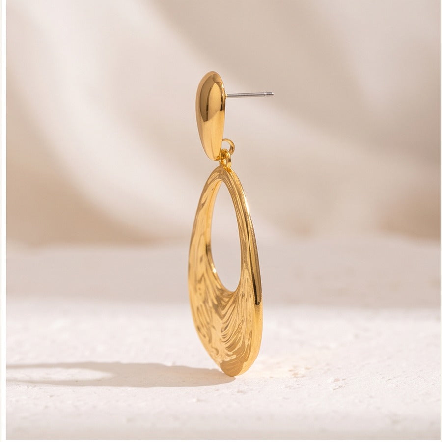 Textured Teardrop Earrings