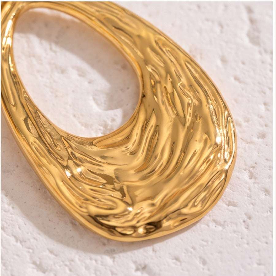 Textured Teardrop Earrings
