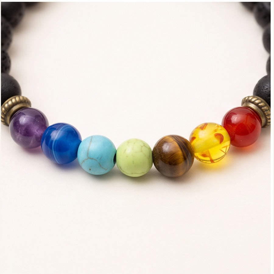 Seven Chakra Adjustable Bracelet