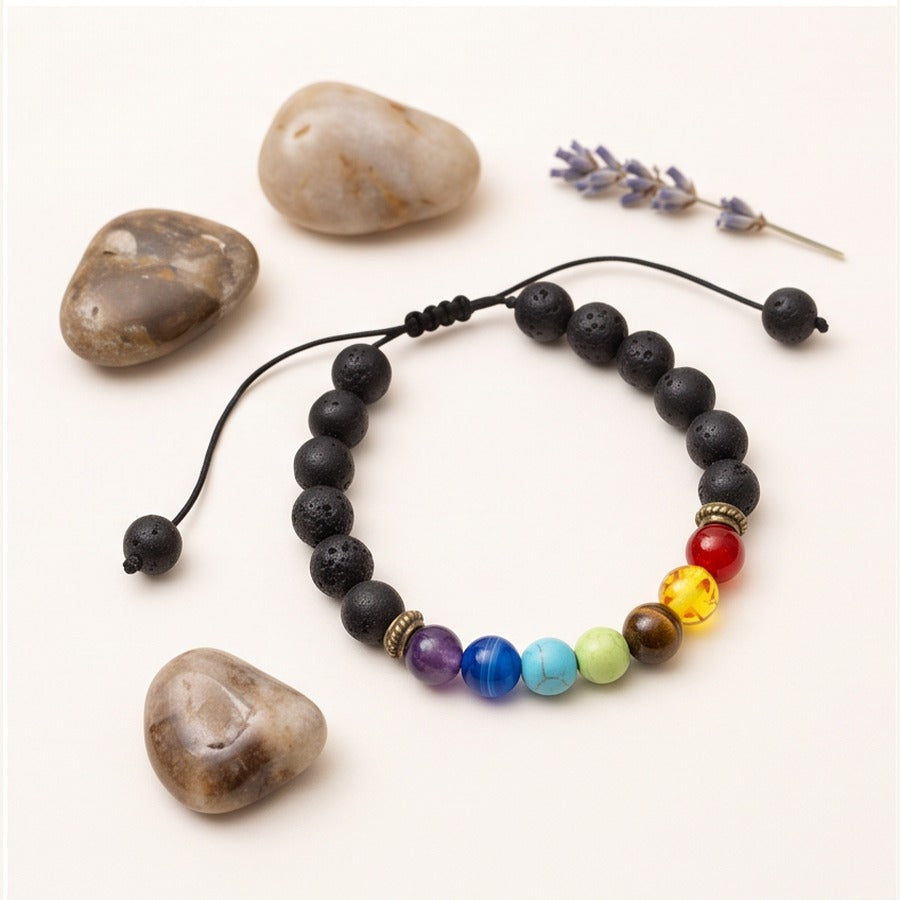 Seven Chakra Adjustable Bracelet