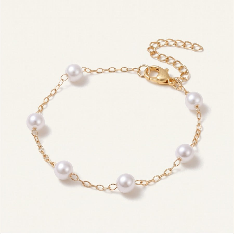 Pearl Link Chain Bracelet