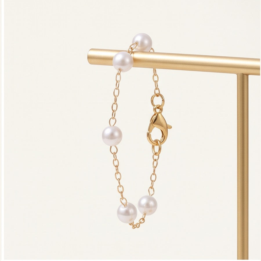 Pearl Link Chain Bracelet