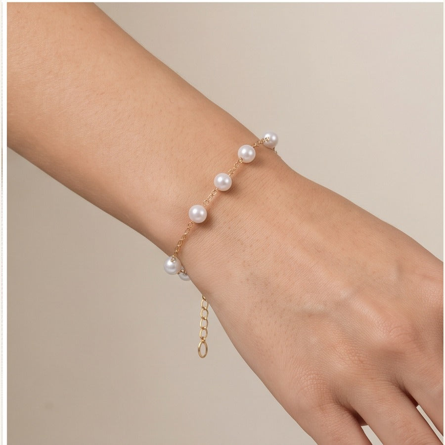 Pearl Link Chain Bracelet